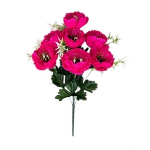 Букет маков 7цв. 51см