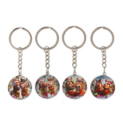 Брелок с лошадью 3см, акрил, 4 дизайна