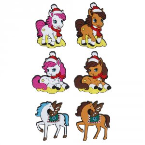 Магнит Гламурная лошадка ПВХ 5см, 6 видов