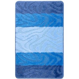 Коврик для ванной BOMBINI ZEBRA 60*100см голубой  BLUE