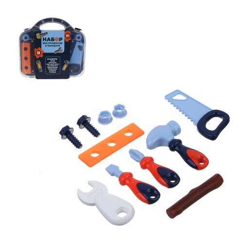 Набор инструментов в чемоданчике 12предметов, ABS, 21,2*20*5см