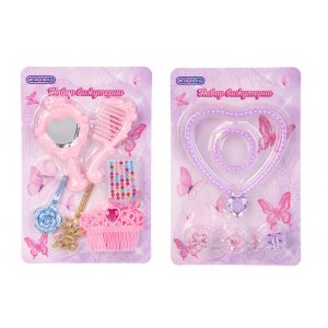 Набор бижутерии Миледи, ABS, PP, 15,2*2,5*23 см, 2 дизайна