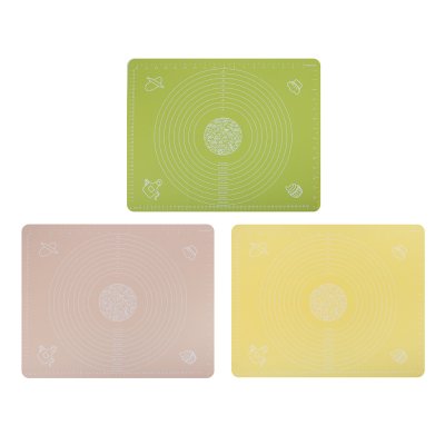 Коврик для теста силиконовый с принтом 50*40см, 3 цвета