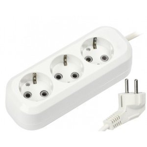 Удлинитель 1-2.SALE ПВС 3х1  3роз. 1,5м 16А земля (корпус АБС-пластик)