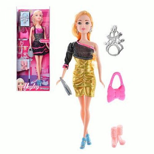 Кукла модельная с аксессуарами, пластик