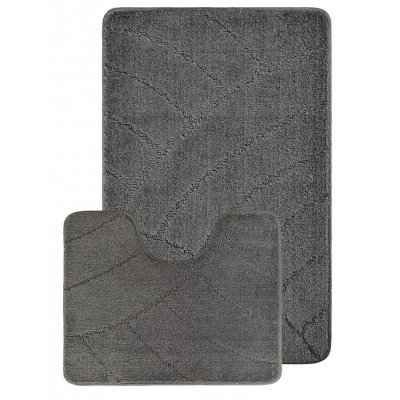 Набор ковриков 2шт BOMBINI ONE COLOR 50*80/50*40см серый GREY