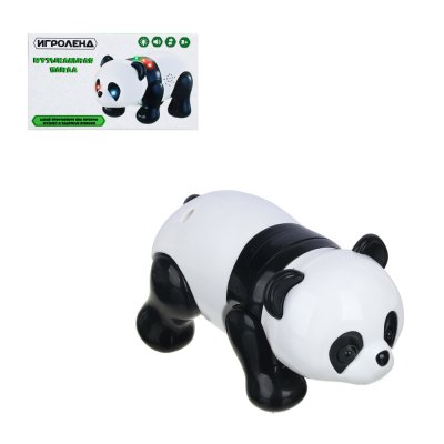 Игрушка музыкальная "Панда", 3хАА, ходит, свет, звук, пластик, 17*10*9см