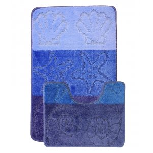 Набор ковриков 2шт BOMBINI ZEBRA 60*100см ГОЛУБОЙ BLUE