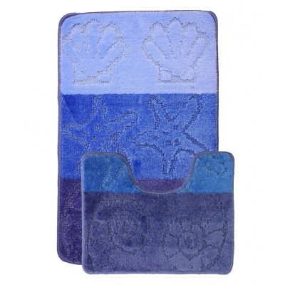 Набор ковриков 2шт BOMBINI ZEBRA 60*100см ГОЛУБОЙ BLUE