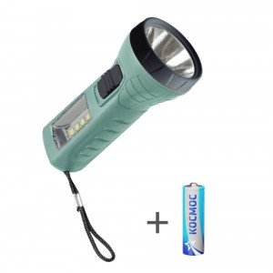 Фонарь ручной Космос KOC123B 1xR6(АА) в компл. 1св/д 1W,25lm +4св/д 1W,40lm,ABS-пластик,ремешок,IP42