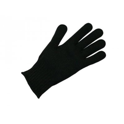 Перчатки черные полушерстяные двойные (100)