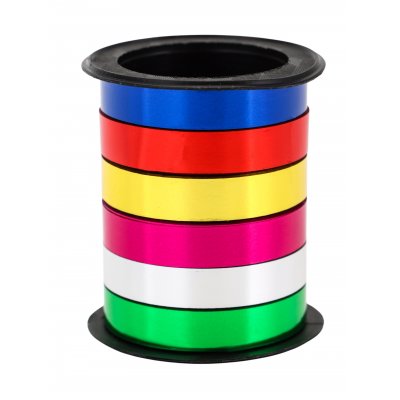 Лента упаковочная глянцевая 0,8см*3м 6шт