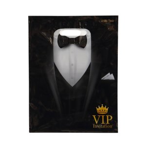 Пакет п/э с выруб. ручкой 30х40см, 50мкм Смокинг VIP