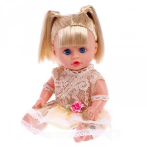 Пупс Маша со звуком, 30см, в платье