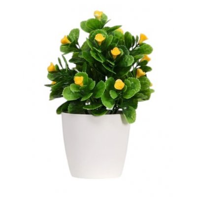 Бонсай в горшке "Маленькие розочки" 6*15 см, микс