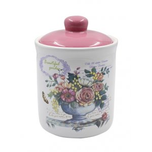 Сахарница Beautiful garden 500мл с ложкой HC220-K48, доломит