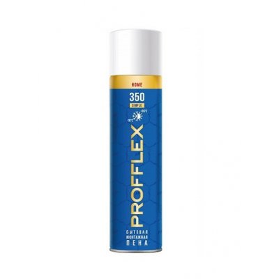 Пена монтажная PROFFLEX 350 SIMPLE всесезонная 350мл (350г) (уп.12)