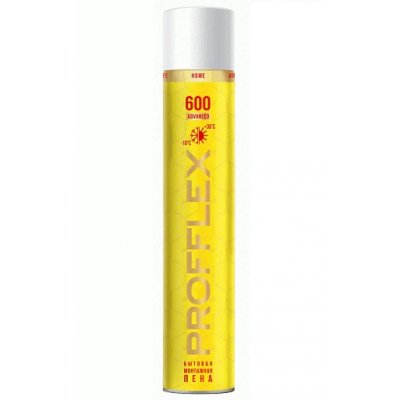 Пена монт. PROFFLEX 600 ADVANCED всесезонная 850мл (580г) (уп.12)