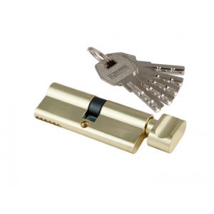 Личинка для замка S-Locked Z-402-B-60 золото, к/вертушка