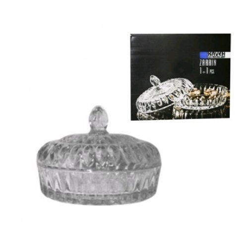 Конфетница Зарин 15*15*10см в подар.упак., стекло