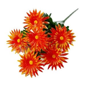 Букет ромашек пластик 7цв 50см