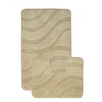 Набор ковриков 2шт SYMPHONY 60*100/50*60см Beige (бежевый) 2540
