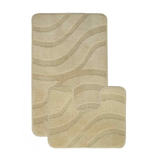 Набор ковриков 2шт SYMPHONY 60*100/50*60см Beige (бежевый) 2540