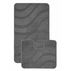 Набор ковриков 2шт SYMPHONY 60*100/50*60см Opal Grey(темно-серый) 2503