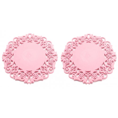 Набор подставок силиконовых 9,5см 2шт, микс