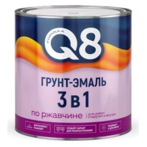 FORMULA Q8 Грунт-эмаль 3в1 коричневая 5,5кг