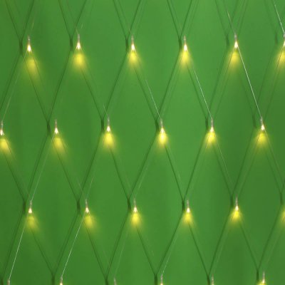 Электрогирлянда сетка 1,4*1,5м, 96 LED ламп, постоянное свечение шампань, ПВХ прозрачный