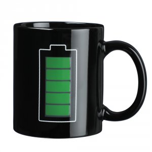 Кружка 350мл Батарейка с терморисунком, керамика