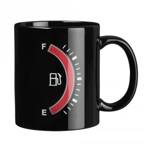 Кружка 350мл Топливо с терморисунком, керамика