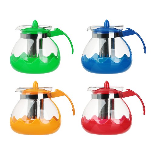 Чайник заварочный Классик 1,5л, стекло, нерж.сталь