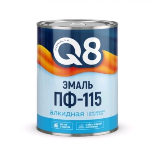 FORMULA Q8 Эмаль ПФ 115 белая 0,8 кг