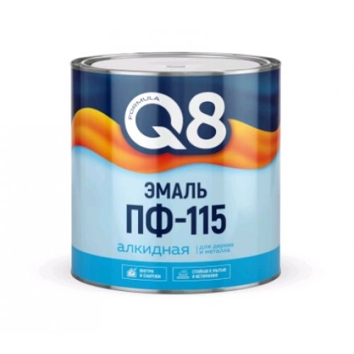 FORMULA Q8 Эмаль ПФ 115 черная 1,8кг