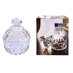 Сахарница Зарин 140 мл 8*8*10,5см  в подарочной упаковке, стекло