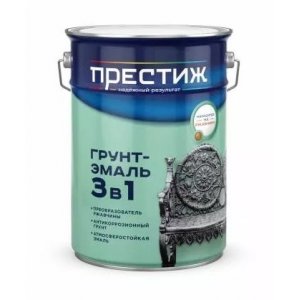 Грунт эмаль по ржавчине 3в1 шоколадная 5кг Престиж