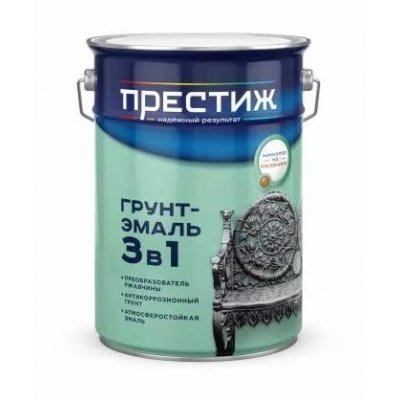 Грунт эмаль по ржавчине 3в1 шоколадная 5кг Престиж