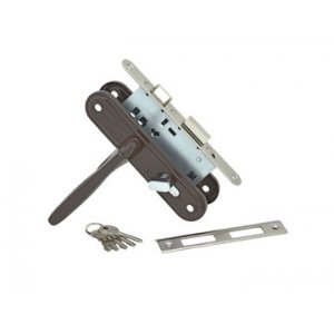 Замок врезной S-Locked ЗВ4-607-paс-BR  коричневый