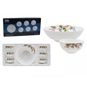 Набор салатников 7пр. Розмари, 250/1020мл, 7PCS A9-21015, стеклокерамика