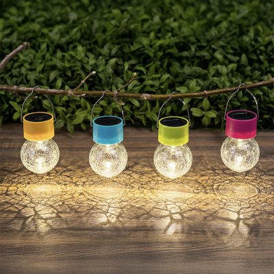 Фонарь садовый на солн. батарее, 9*6см, 1LED, белый, 1*1,2v 2/3AA 100mAh Ni-MH, пластик, стекло