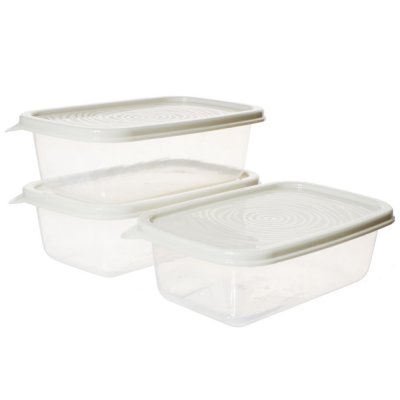 Набор контейнеров 3шт Романо (0,45л), пластик