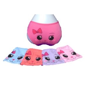 Трусы детские для девочек COOL KID "Мордочки" M (3-4 лет)
