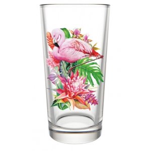 Набор стаканов стекло "Фламинго в тропиках" 230мл 6шт