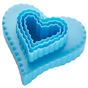 Набор  форм для печенья "Сердца" 2х стор. 3 размера