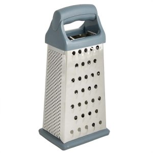 Терка 4 грани 20 см WEBBER BE-048, серый , нерж.сталь, пласт. ручка