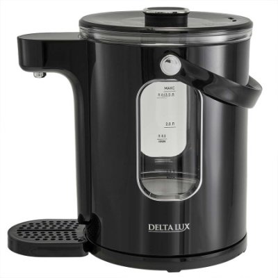 Термопот DЕLTA LUX DE-1701 черный 3л, LCD дисплей, 1600Вт, 13 режимов поддерж. t (уп.4)