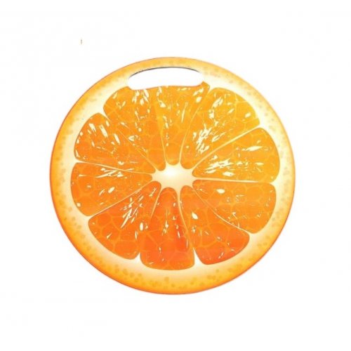 Доска разделочная и сервировочная круглая кухонная 