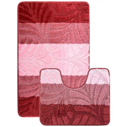 Набор ковриков 2шт BOMBINI ZEBRA 60*100см БОРДОВЫЙ BURGUNDY